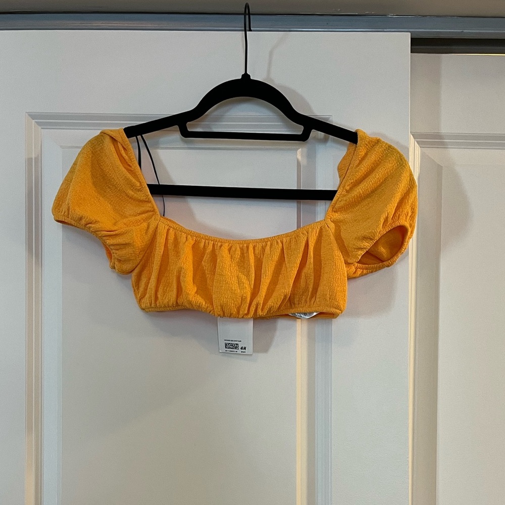 Orange H&M Crop Top